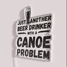 Load image into Gallery viewer, RGB Neon Sign for Beer Lovers and Canoe Enthusiasts Everywhere