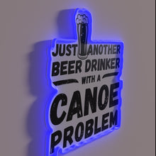 Load image into Gallery viewer, Vibrant neon sign for the laid-back beer and paddle enthusiast.