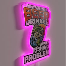 Load image into Gallery viewer, Neon sign for the ultimate fisherman and craft beer enthusiast.
