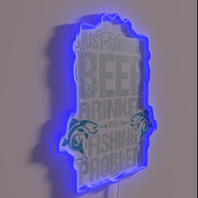 Load image into Gallery viewer, Funny gift for beer-loving anglers with addiction to fishing
