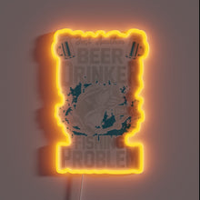 Load image into Gallery viewer, Retro Bar Sign for Beer Lovers with a Fishing Obsession
