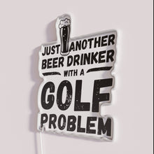 Load image into Gallery viewer, Neon Bar Sign Golf Humor Beer Lover Decor Wall Art