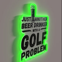 Load image into Gallery viewer, Neon Sign for Beer Lover&#39;s Humorous Golf Obsession and Habit