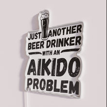 Load image into Gallery viewer, Neon Beer Sign Aikido Humor Bar Decor Gift Unique Sign