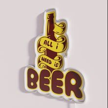 Load image into Gallery viewer, RGB neon beer bar pub sign decor home lighting accents