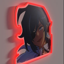 Load image into Gallery viewer, Neon sign featuring Kaeya&#39;s charming, vibrant, and humorous personality accurately rendered.