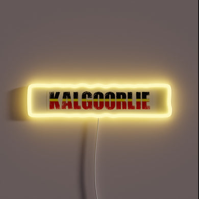 Kalgoorlie WA nostalgic illuminated city centre neon attraction landmark sign.