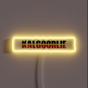 Kalgoorlie WA nostalgic illuminated city centre neon attraction landmark sign.