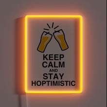 Load image into Gallery viewer, Stay optimistic with this vibrant RGB neon motivational home decor light.