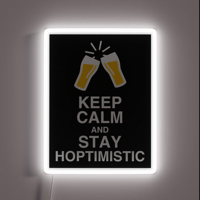 Bringing motivational positivity with vibrant RGB illuminated optimistic signs artwork