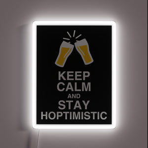 Bringing motivational positivity with vibrant RGB illuminated optimistic signs artwork