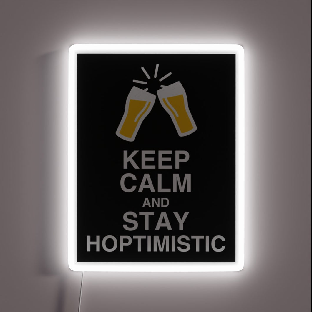 Bringing motivational positivity with vibrant RGB illuminated optimistic signs artwork