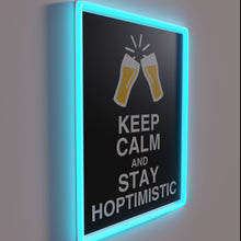 Load image into Gallery viewer, Stay hopeful with this vibrant, motivational &#39;Keep Calm&#39; neon sign.