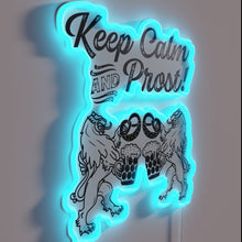 Load image into Gallery viewer, Brighten Your Space with Vibrant KEEP CALM Bavarian Lion Sign