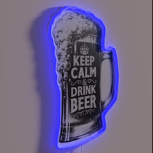 Load image into Gallery viewer, Relaxation Guaranteed with This Whimsical Neon Beer Sign Warning