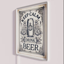 Load image into Gallery viewer, RGB Neon Bar Sign with Funny Humorous Beer Drinking Motivator Message