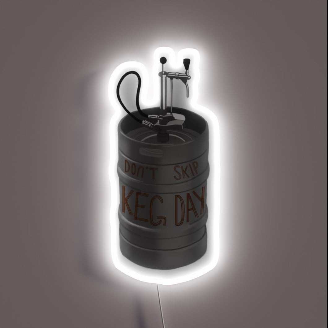Customizable Neon Sign for Celebrating Beer Lovers on Keg Day