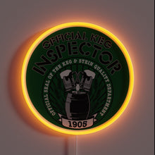 Load image into Gallery viewer, Neon sign for beer enthusiasts to inspect their kegs closely.