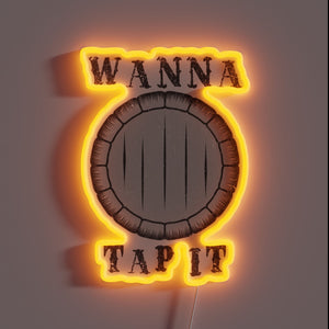 Eye-catching Neon Bar Sign with Color-Changing RGB Beer Tap Accents