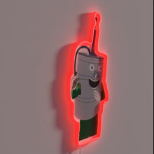 Load image into Gallery viewer, RGB Neon Sign featuring Keggy, a fun drinking companion.