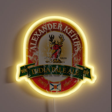 Customizable Keith's RGB neon sign with adjustable color brightness options