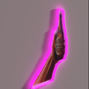 Authentic German Beer Experience with Vibrant RGB Neon Lighting Sign