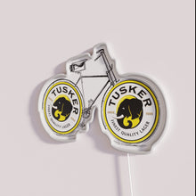 Load image into Gallery viewer, Tusker Lager Motorcycle Neon Sign with Vibrant RGB Colors and Style