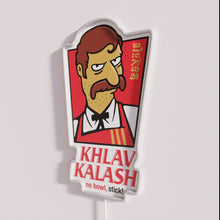 Load image into Gallery viewer, Colorful RGB neon word sign decor with Khlav Kalash letters