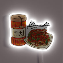 Load image into Gallery viewer, Vibrant Neon Sign Displays Handwritten Recipe for Korean Fermented Kimchi