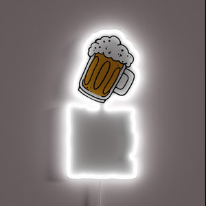 Eye-catching RGB LED Neon Sign Illuminates Your Party with Beer Pride.