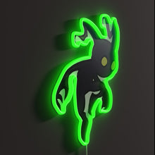 Load image into Gallery viewer, Kingdom Hearts Heartless RGB neon sign, side view lit showing the depth of the acrylic sign