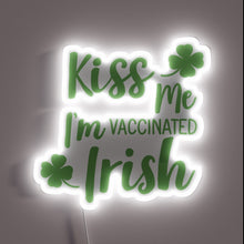 Load image into Gallery viewer, Vaccination Pride Sign in Vibrant Irish RGB Neon Style