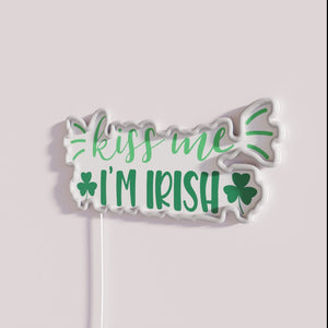 Whimsical Neon Sign with Celtic Flair and Romantic Shimmer Effect