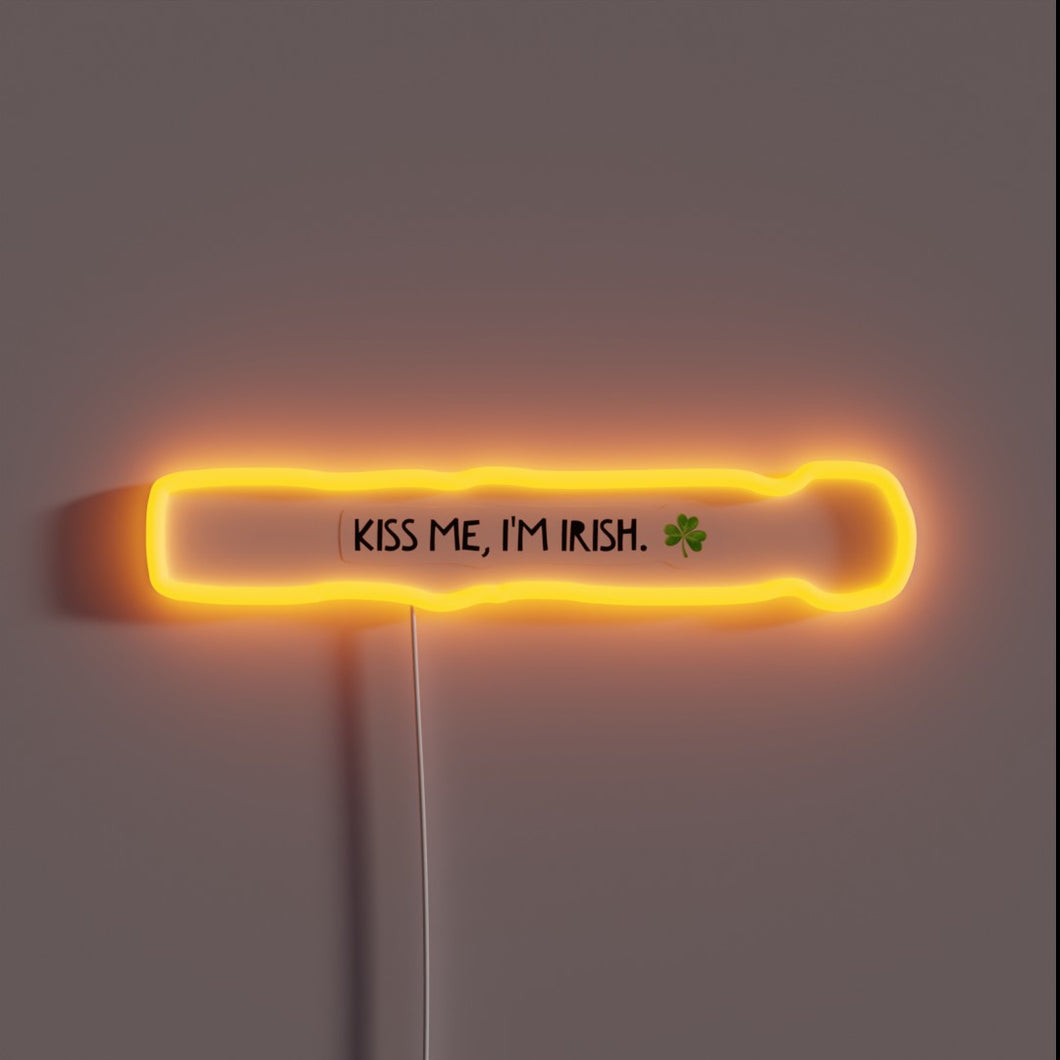 Whimsical Irish charm with glowing RGB accents, perfect gift.