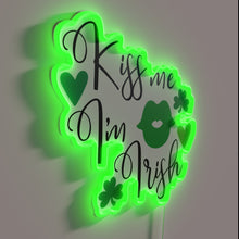 Load image into Gallery viewer, Catchy, colorful, and cheeky Ireland-themed neon sign for any room