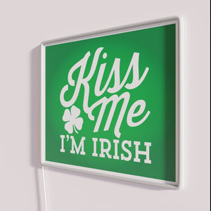 Irish Love Sign with Colorful RGB LED Neon Accent Lighting