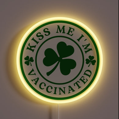 Vibrant COVID-19 Vaccination Status Pride Display in Neon Colors