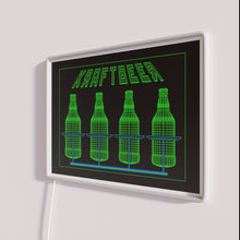Load image into Gallery viewer, Eye-catching Kraftbeer RGB Neon Sign for Home Bar Decor Inspiration