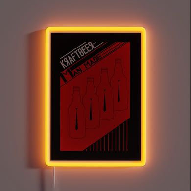 RGB Neon Bar Sign with Brew-Themed Design for Home Bars.