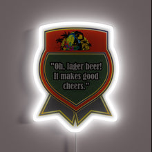 Load image into Gallery viewer, Vibrant RGB LED Sign Depicting a Glass of Lager Beer