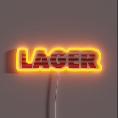 Vibrant Neon Sign with Colorful Beer Theme Illumination Graphics