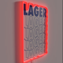 Load image into Gallery viewer, Neon Luminous Wall Decor with Color-Changing RGB Waves Design