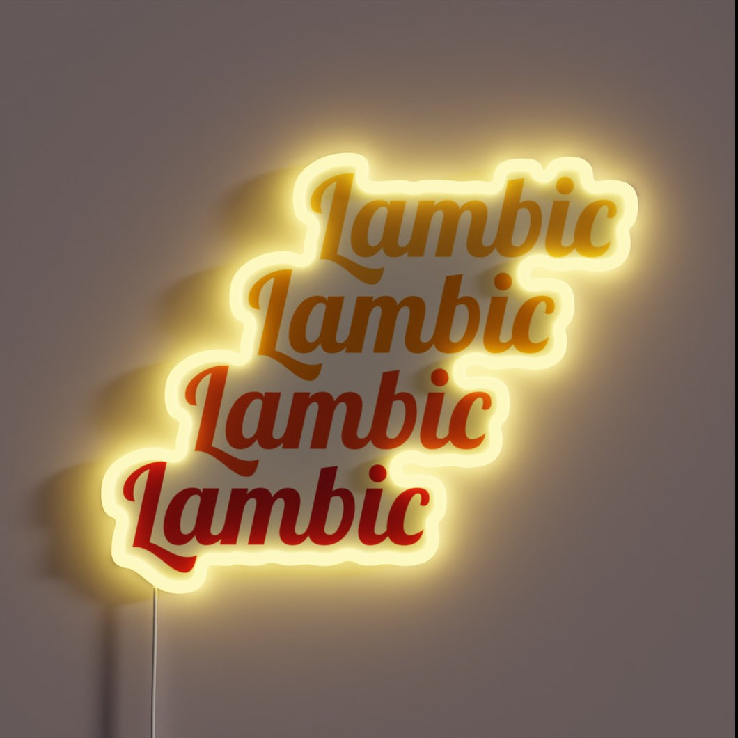 Eye-catching Neon Sign Displaying Vibrant Colors and Brew-Inspired Design