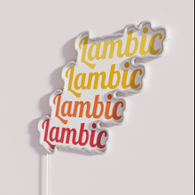Load image into Gallery viewer, Brighten your space with vibrant Lambic RGB color changing sign