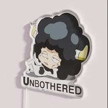 Load image into Gallery viewer, Brighten up your space with bold Lambo Unbothered LED Sign