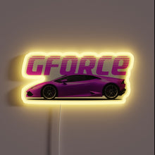 Load image into Gallery viewer, Luxurious Lamborghini Huracan display with vibrant purple and neon accents