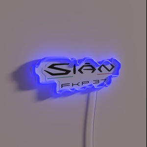 Authentic Lamborghini Sian FKP 37 logo neon illuminated decorative sign
