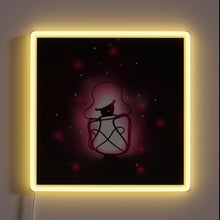 Load image into Gallery viewer, Luminous LED Sign featuring colorful firefly glow in pink hue.