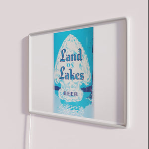 Vibrant RGB Neon Sign for a Bar's Land of Lakes Theme