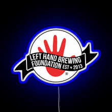 Load image into Gallery viewer, Left Hand Brewing RGB neon sign blue